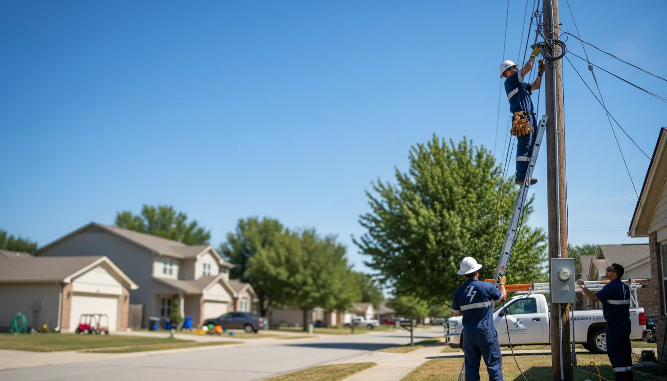 Residential electrician providing installation services in Bryant, IL